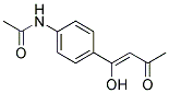 N-(p-(1-Hydroxy-3-oxo-1-butenyl)phenyl)acetamide 结构式