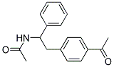 N-(4-ACETYL-A-PHENYLPHENETHYL)ACETAMIDE 结构式