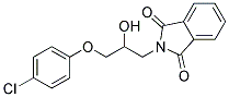 N-(3-(P-CHLOROPHENOXY)-2-HYDROXYPROPYL)PHTHALIMIDE 结构式