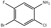 4-溴-2-氯-5-氟苯胺 结构式