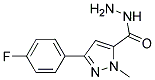 3-(4-Fluorophenyl)-1-methyl-1H-pyrazole-5-carboxylicacidhydrazide 结构式