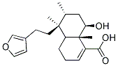 (5S,6R,8R,8aS)-5-(2-Furan-3-yl-ethyl)-8-hydroxy-5,6,8a-trimethyl-3,4,4a,5,6,7,8,8a-octahydronaphthalene-1-carboxylicacid 结构式