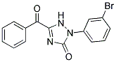 5-BENZOYL-2-(3-BROMOPHENYL)-1,2-DIHYDRO-3H-1,2,4-TRIAZOL-3-ONE 结构式