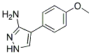 4-(4-Methoxyphenyl)-1H-pyrazol-3-ylamine 结构式