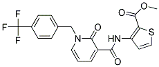 Methyl 3-(((2-oxo-1-(4-(trifluoromethyl)benzyl)-1,2-dihydro-3-pyridinyl)carbonyl)amino)-2-thiophenecarboxylate 结构式