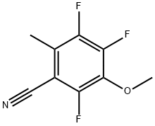 3-甲氧基-2,4,5-三氟甲基苯腈 结构式