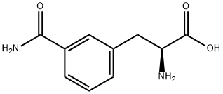 (2S)-2-amino-3-(3-carbamoylphenyl)propanoic acid 结构式