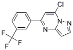 7-chloro-5-[3-(trifluoromethyl)phenyl]pyrazolo[1,5-a]pyrimidine 结构式