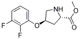 methyl (2S,4R)-4-(2,3-difluorophenoxy)pyrrolidine-2-carboxylate 结构式