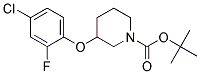 3-(4-Chloro-2-fluoro-phenoxy)-piperidine-1-carboxylic acid tert-butyl ester 结构式