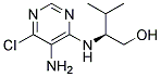(2S)-2-[(5-amino-6-chloropyrimidin-4-yl)amino]-3-methylbutan-1-ol 结构式