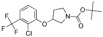 3-(2-Chloro-3-trifluoromethyl-phenoxy)-pyrrolidine-1-carboxylic acid tert-butyl ester 结构式
