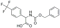 {[(benzyloxy)carbonyl]amino}[4-(trifluoromethyl)phenyl]acetic acid 结构式