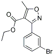 3-(3-溴苯基)-5-甲基异噁唑-4-甲酸乙酯 结构式