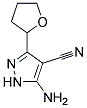 5-amino-3-(tetrahydrofuran-2-yl)-1H-pyrazole-4-carbonitrile 结构式