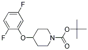 4-(2,5-Difluoro-phenoxy)-piperidine-1-carboxylic acid tert-butyl ester 结构式