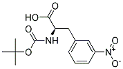 (2R)-2-[(tert-butoxycarbonyl)amino]-3-(3-nitrophenyl)propanoic acid 结构式