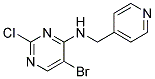 5-bromo-2-chloro-N-(pyridin-4-ylmethyl)pyrimidin-4-amine 结构式