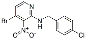 (4-Bromo-3-nitro-pyridin-2-yl)-(4-chloro-benzyl)-amine 结构式