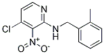 (4-Chloro-3-nitro-pyridin-2-yl)-(2-methyl-benzyl)-amine 结构式