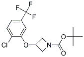 3-(2-Chloro-5-trifluoromethyl-phenoxy)-azetidine-1-carboxylic acid tert-butyl ester 结构式