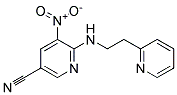 5-Nitro-6-(2-pyridin-2-yl-ethylamino)-nicotinonitrile 结构式