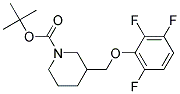 3-(2,3,6-Trifluoro-phenoxymethyl)-piperidine-1-carboxylic acid tert-butyl ester 结构式