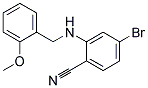 4-Bromo-2-(2-methoxy-benzylamino)-benzonitrile 结构式