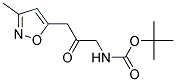 tert-butyl [3-(3-methylisoxazol-5-yl)-2-oxopropyl]carbamate 结构式