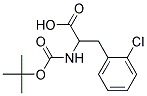 2-[(tert-butoxycarbonyl)amino]-3-(2-chlorophenyl)propanoic acid 结构式