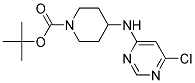 4-(6-Chloro-pyrimidin-4-ylamino)-piperidine-1-carboxylic acid tert-butyl ester 结构式
