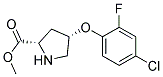 methyl (2S,4S)-4-(4-chloro-2-fluorophenoxy)pyrrolidine-2-carboxylate 结构式
