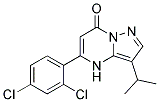 5-(2,4-dichlorophenyl)-3-(1-methylethyl)pyrazolo[1,5-a]pyrimidin-7(4H)-one 结构式