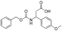 3-{[(benzyloxy)carbonyl]amino}-3-(4-methoxyphenyl)propanoic acid 结构式