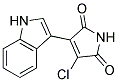 3-chloro-4-(1H-indol-3-yl)-1H-pyrrole-2,5-dione 结构式