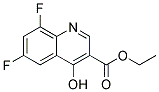 ethyl 6,8-difluoro-4-hydroxyquinoline-3-carboxylate 结构式