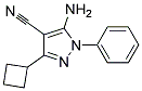 5-amino-3-cyclobutyl-1-phenyl-1H-pyrazole-4-carbonitrile 结构式