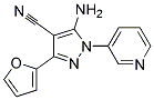 5-amino-3-furan-2-yl-1-pyridin-3-yl-1H-pyrazole-4-carbonitrile 结构式