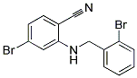4-Bromo-2-(2-bromo-benzylamino)-benzonitrile 结构式