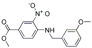 4-(3-Methoxy-benzylamino)-3-nitro-benzoic acid methyl ester 结构式