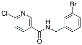 N-(3-Bromo-benzyl)-6-chloro-nicotinamide 结构式
