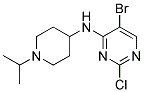 5-bromo-2-chloro-N-[1-(1-methylethyl)piperidin-4-yl]pyrimidin-4-amine 结构式