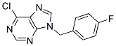 6-chloro-9-(4-fluorobenzyl)-9H-purine 结构式