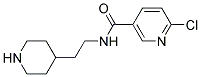 6-Chloro-N-(2-piperidin-4-yl-ethyl)-nicotinamide 结构式