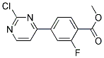 4-(2-Chloro-pyrimidin-4-yl)-2-fluoro-benzoic acid methyl ester 结构式
