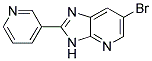 6-bromo-2-pyridin-3-yl-3H-imidazo[4,5-b]pyridine 结构式