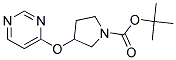 3-(Pyrimidin-4-yloxy)-pyrrolidine-1-carboxylic acid tert-butyl ester 结构式