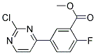 5-(2-Chloro-pyrimidin-4-yl)-2-fluoro-benzoic acid methyl ester 结构式