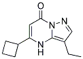 5-cyclobutyl-3-ethylpyrazolo[1,5-a]pyrimidin-7(4H)-one 结构式