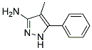 4-methyl-5-phenyl-1H-pyrazol-3-amine 结构式